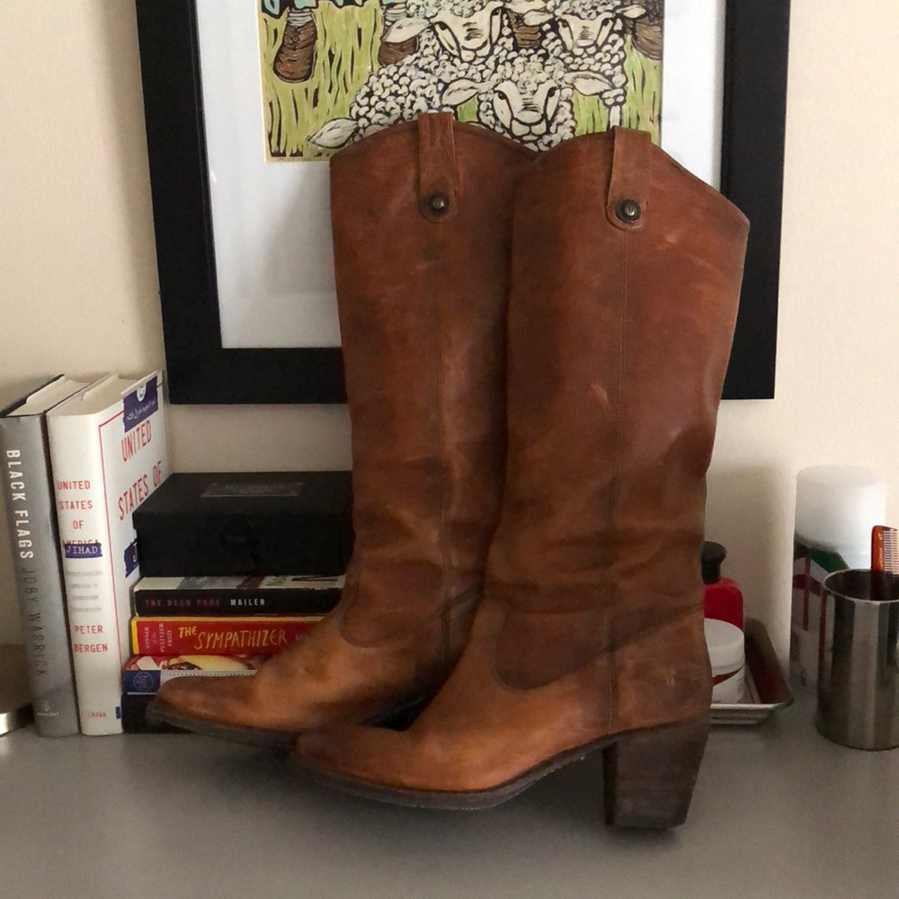 Frye Button Boots Size 9